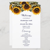 Gelbe Sonnenblume (Vorne/Hinten)