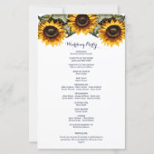 Gelbe Sonnenblume (Rückseite)