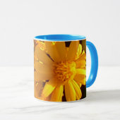 Gelbe Sonnenblume 11 oz Combo-Tasse Tasse (VorderseiteRechts)