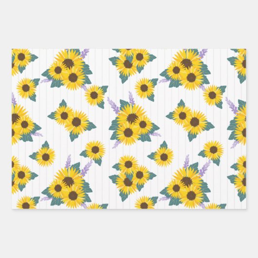 Gelbe Sonnenblume |Adortable Ethnic Girl| Blumenwa Geschenkpapier Set (Vorderseite)