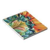 Gelbe Sonnenblume Aquarellmalerei Notizblock (angewinkelt)