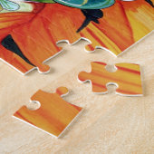 Gelbe Sonnenblume Aquarellmalerei Puzzle (Seite)