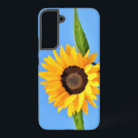 Gelbe Sonnenblume auf blauem Himmel Samsung Galaxy Hülle<br><div class="desc">Gelbe Sonnenblume gegen Sonne auf blauem Himmel - Sommertag - Foto Blume Natur - Sie können auch personalisieren - Wählen / Fügen Sie Ihr einzigartiges Foto - Bild / Text - Name / Farbe / Schriftart / Größe / mehr - Machen Sie Ihr besonderes Geschenk - Umgrösse und verschieben oder...</div>