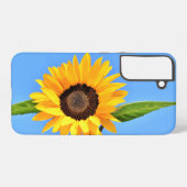 Gelbe Sonnenblume auf blauem Himmel Samsung Galaxy Hülle (Rückseite (Horizontal))