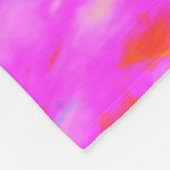 Gelbe Sonnenblume auf einem psychedelischen Swirl Fleecedecke (Ecke)