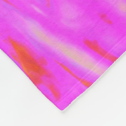 Gelbe Sonnenblume auf einem psychedelischen Swirl Fleecedecke (Ecke)