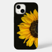 Gelbe Sonnenblume auf Stoff Case-Mate iPhone Hülle (Rückseite)