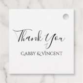 Gelbe Sonnenblume auf Weiß Geschenkanhänger (Rückseite)