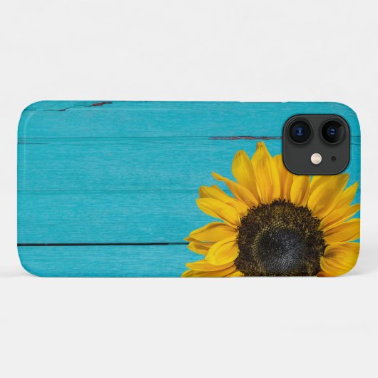 Gelbe Sonnenblume aus Holz Case-Mate iPhone Hülle (Rückseite (Horizontal))