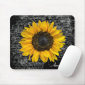 Gelbe Sonnenblume aus Ziegelstein Mousepad (Mit Mouse)