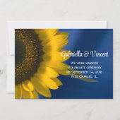 Gelbe Sonnenblume bei der Ankündigung der Blauen E (Vorderseite)