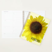 Gelbe Sonnenblume Benutzerdefinierter Name Planer (Anzeige)