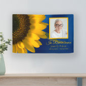 Gelbe Sonnenblume Blauer Feier zur Beerdigung des Banner
