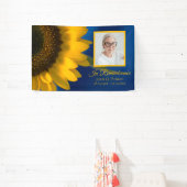 Gelbe Sonnenblume Blauer Feier zur Beerdigung des Banner (InSitu)