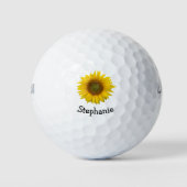Gelbe Sonnenblume Bloom Golf Ball (Vorderseite)