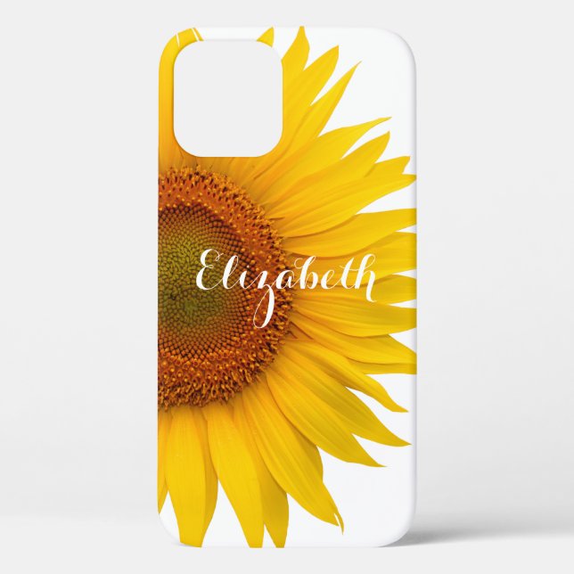 Gelbe Sonnenblume Blume Bloral Personalisiert Case-Mate iPhone Hülle (Back)