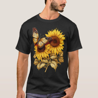 Gelbe Sonnenblume Blume für Liebhaber Posi T-Shirt