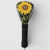 Gelbe Sonnenblume, Blütenblütenweibchen Golf Headcover (Vorderseite)