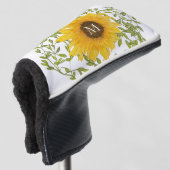 Gelbe Sonnenblume, Blütenblütenweibchen Golf Headcover (3/4 Vorderseite)