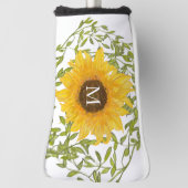 Gelbe Sonnenblume, Blütenblütenweibchen Golf Headcover (Rotieren 90)