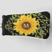 Gelbe Sonnenblume, Blütenblütenweibchen Golf Headcover (Vorderseite)