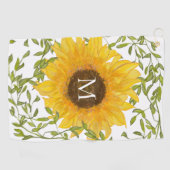 Gelbe Sonnenblume, Blütenblütenweibchen Golfhandtuch (Horizontal)