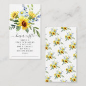 Gelbe Sonnenblume Blütendusche Windelwanne Windelw Begleitkarte (Vorne/Hinten)