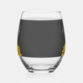 Gelbe Sonnenblume Botanisch Eingrau Weinglas Ohne Stiel (Links)