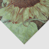 Gelbe Sonnenblume Braune Textur Dekoration Seidenpapier (Ausschnitt)