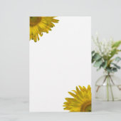 Gelbe Sonnenblume Briefpapier (Stehend Vorderseite)