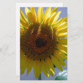 Gelbe Sonnenblume Briefpapier (Vorne/Hinten)