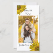 Gelbe Sonnenblume Danke Vertikal (Vorderseite)