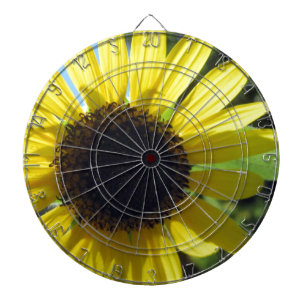Gelbe Sonnenblume Dartscheibe