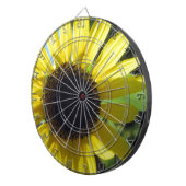 Gelbe Sonnenblume Dartscheibe (Vorderseite rechts)