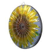 Gelbe Sonnenblume Dartscheibe (Vorderseite rechts)