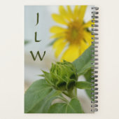 Gelbe Sonnenblume Delikatesse Blumenfotografie Planer (Rückseite)