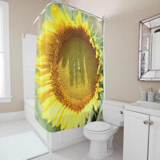 Gelbe Sonnenblume Duschvorhang (Beispiel)