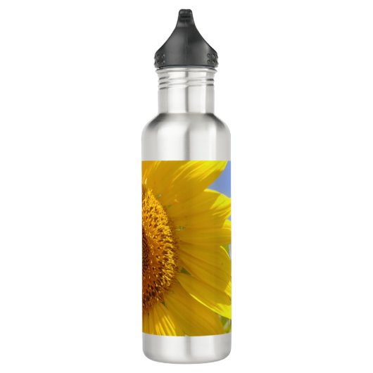Gelbe Sonnenblume Edelstahlflasche (Rechts)