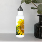 Gelbe Sonnenblume Edelstahlflasche