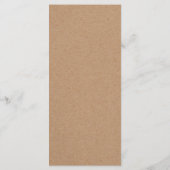 Gelbe Sonnenblume. Einfache rustikale Speisekarte Menükarte (Rückseite)