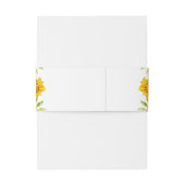 Gelbe Sonnenblume Einladung Bauchband Einladungsbanderole (Rückseitenbeispiel)