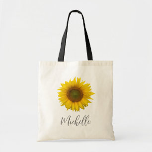 Gelbe Sonnenblume Elegante Landblumen  Tragetasche