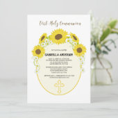 Gelbe Sonnenblume-erste heilige Einladung (Stehend Vorderseite)