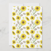 Gelbe Sonnenblume-erste heilige Einladung (Rückseite)