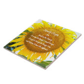 Gelbe Sonnenblume Fliese (Seite)