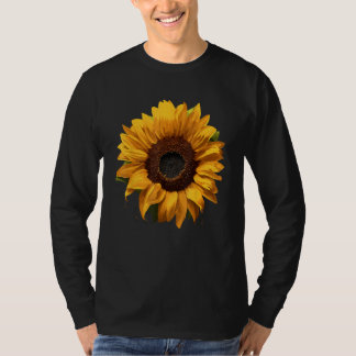 Gelbe Sonnenblume Florale Wasserfarbe Sommer-Vibes T-Shirt
