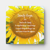 Gelbe Sonnenblume Fotoplatte (Vorderseite)