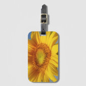 Gelbe Sonnenblume Gepäckanhänger (Vorderseite Vertikal)