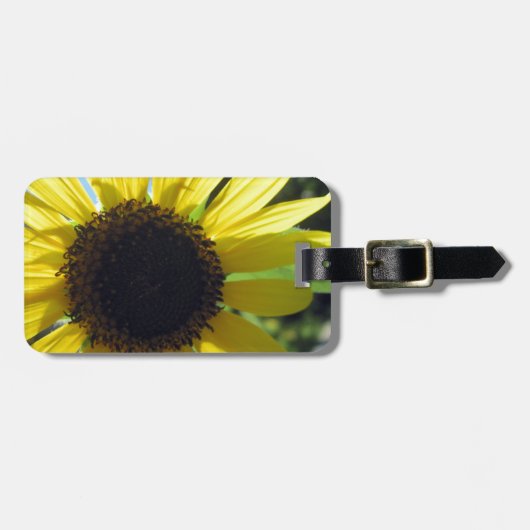 Gelbe Sonnenblume Gepäckanhänger (Vorderseite horizontal)