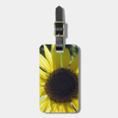 Gelbe Sonnenblume Gepäckanhänger (Vorderseite vertikal)
